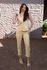Conjunto Colete Alongado - Manteiga