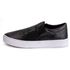 Tênis Slip On Feminino Casual Calce Fácil Confortável - Preto Brilho