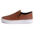 Tênis Slip On Feminino Casual Calce Fácil Confortável - Caramelo
