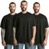 Kit 3 Camisetas Oversized 100% Algodão - Preto