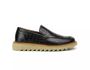 Sapato Loafer Tratorado Confort Couro Preto M0182