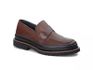 Sapato Loafer Confort Couro Café