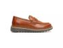 Sapato Loafer Tratorado Confort Couro Castor 