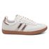 Tênis Feminino Casual Dourado Retrô em Couro