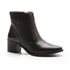 Bota Feminina Couro Cano Curto Casual Preta