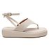 Sandália Papete Feminina Flatform Ana Burke Off White