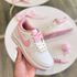 Tenis Air Force Af1 Infantil Branco e Rosa