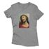 Baby Look Cinza - Jesus Cristo.