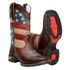 Bota Country Texana Em Couro Legítimo Bordados Cano Capelli Boots