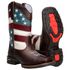 Bota Country Texana Em Couro Legítimo Bordados Cano Capelli Boots