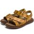 Sandália Ortopédica Masculina Chinelo Confortável De Couro Legítimo