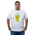 Camiseta Plus Size Nunca Fiz Amigo Bebendo Leite