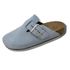 Clogs Ox em Couro Camurça Cor Azul Bebê 