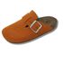 Clogs Ox em Couro Camurça Cor Laranja