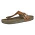 Papete Ox de Dedo em Couro Fossil Cor Caramelo 