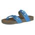 Papete Ox Duas Tiras de Dedo em Couro Naturalle cor Azul