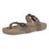 Papete Ox Duas Tiras de Dedo em Couro Fossil Cor Camel