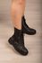 Bota Cano Alto Detalhe Meia_302- Preto