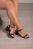 Sandália Minimalista Tira Simples 6 cm_3033- Preto 