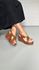 Anabela Corte Laser detalhe Pedra 8 cm_3044- Marrom