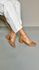 Scarpin Detalhe Fivela Bico Quadrado 6 cm_3168- Caramelo