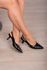 Scarpin salto taça cravejado 7 cm