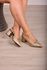 Scarpin Trama Metalizado 6cm_3243- Ouro