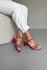 Sandália Pingos Laser 6 cm_3343- Vermelho