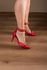 Sandália Scarpin Fivela Grande 8 cm_366- Vermelho