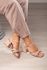 Sandália Bloco Detalhe Corda 7 cm_449- Nude