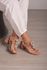 Sandália Salto Bloco Flor de Strass FESTA 7 cm_514- Nude