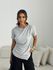 BLUSA LIA DRAPEADA CINZA