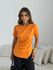 BLUSA LIA DRAPEADA LARANJA