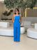 CONJUNTO AGNES BLUSA ASSIMÉTRICA AZUL