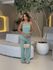 CONJUNTO AGNES BLUSA ASSIMÉTRICA VERDE