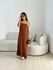 VESTIDO CIBELE ALÇA MARROM