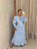 VESTIDO NADIELY BABADO azul