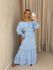 VESTIDO REGIANE LASTEX azul