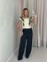 BLUSA FABIANA LASTEX BORDADA MARFIM