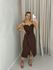 VESTIDO NAYARA ALÇA Marrom