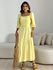 VESTIDO AMORA MANGA BUFANTE YELLOW BUTTER
