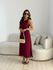 VESTIDO PATY LONGUETE VINHO