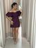 VESTIDO ANA LIVIA CURTO VINHO