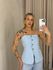 BLUSA ANNABELLE BOTÕES AZUL