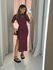 VESTIDO MARY FENDA VINHO
