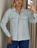 CAMISA JACQUE PIED DE POULE AZUL