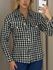 CAMISA JACQUE PIED DE POULE PRETA