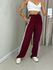CALÇA ANA LAURA LISTRAS CHERRY RED