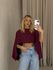 CROPPED ELENA TOP VINHO