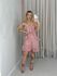 VESTIDO KAYLA ALÇA BABADOS Rosê